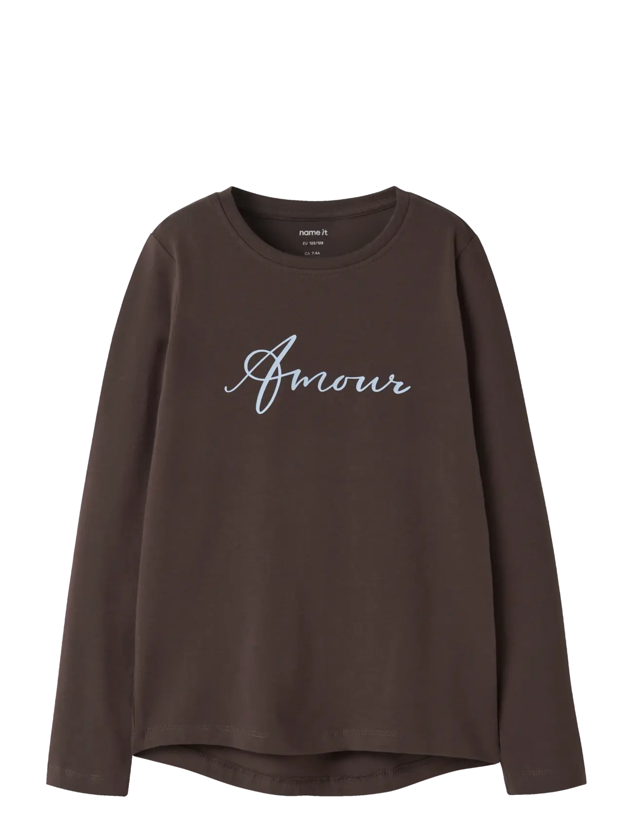 name it NKFVIX LS TOP - Overdele - SEAL BROWN / brown