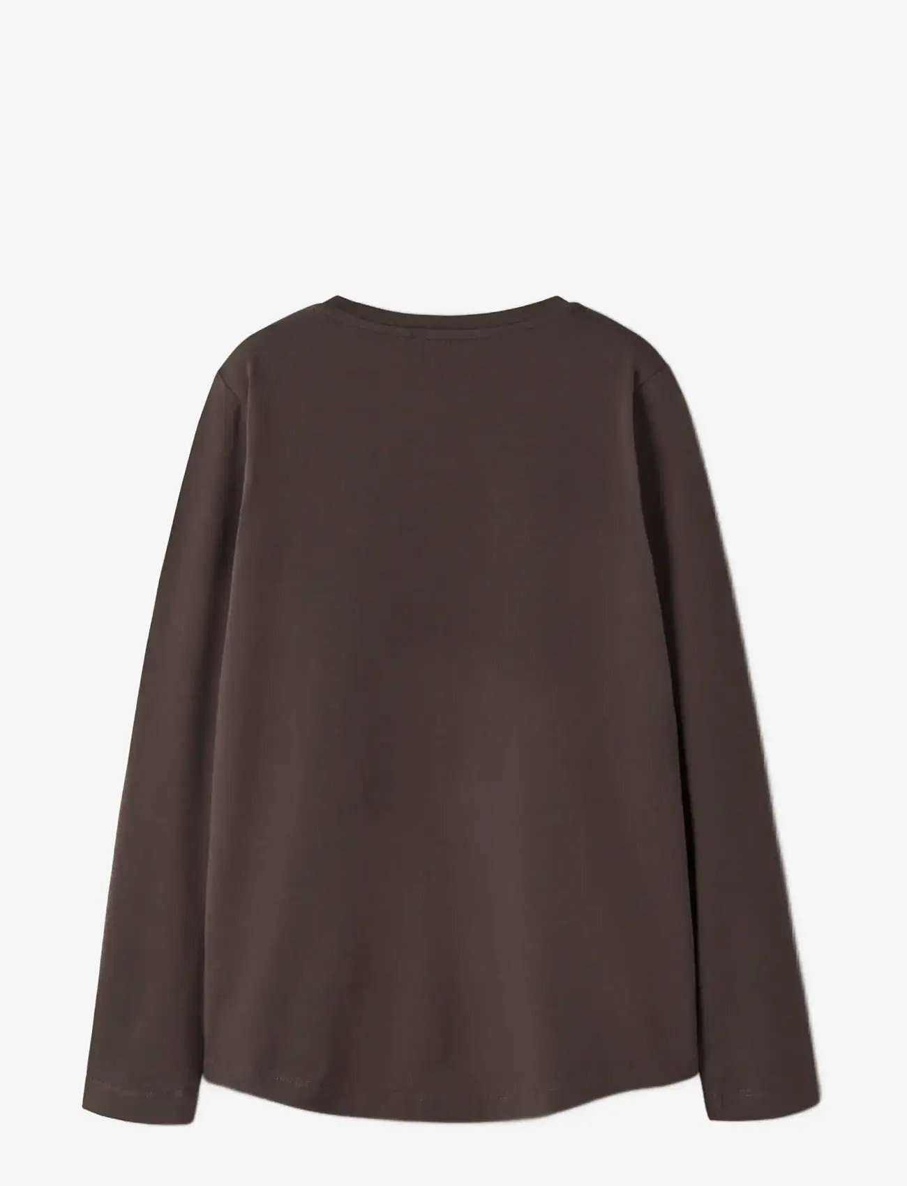 name it - NKFVIX LS TOP - langærmede t-shirts - seal brown - 1