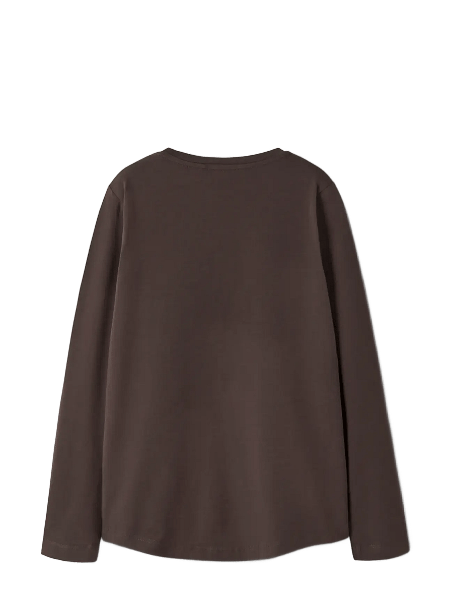 name it - NKFVIX LS TOP - langärmelig - seal brown - 1