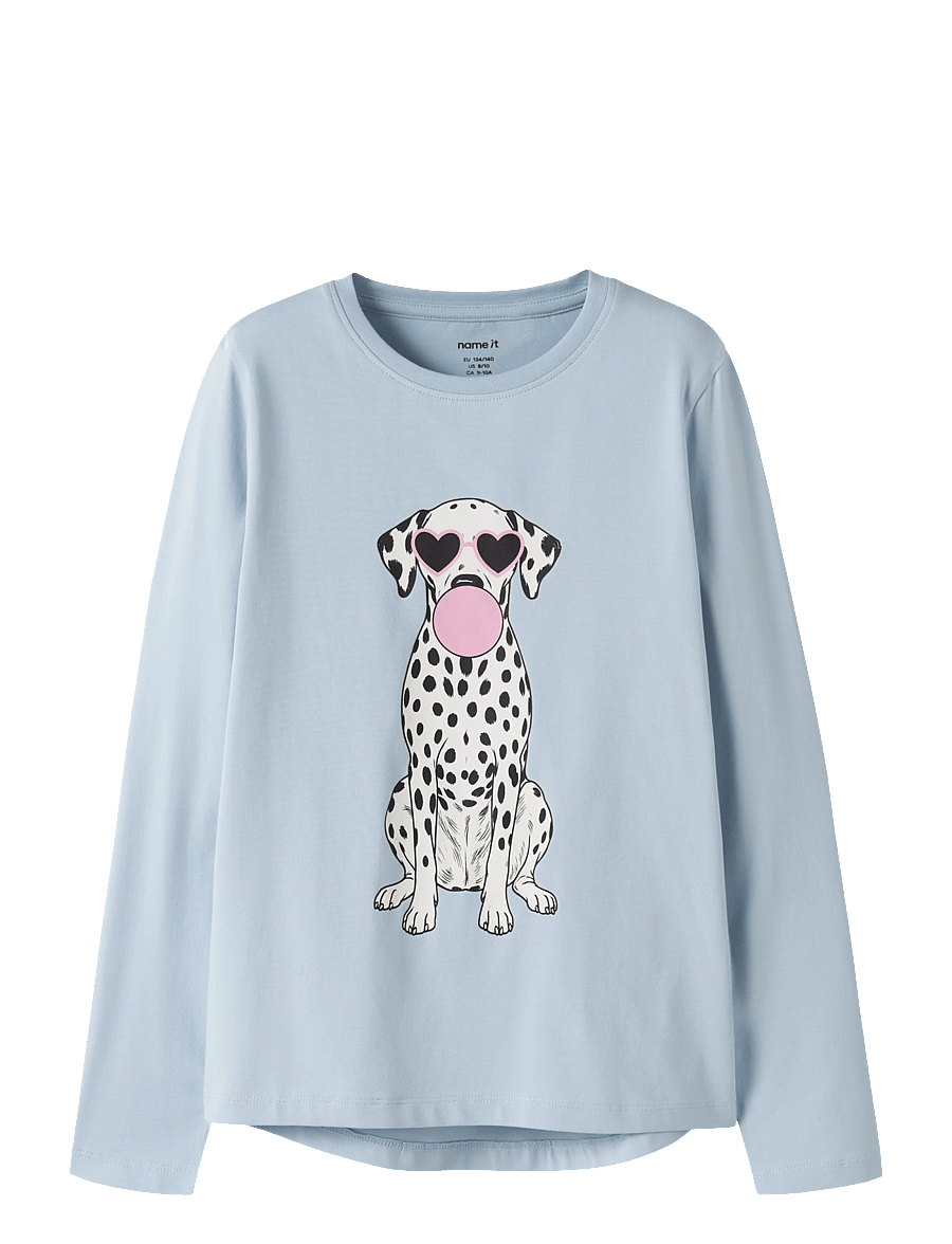 name it - NKFVIX LS TOP - langærmede t-shirts - subdued blue - 0
