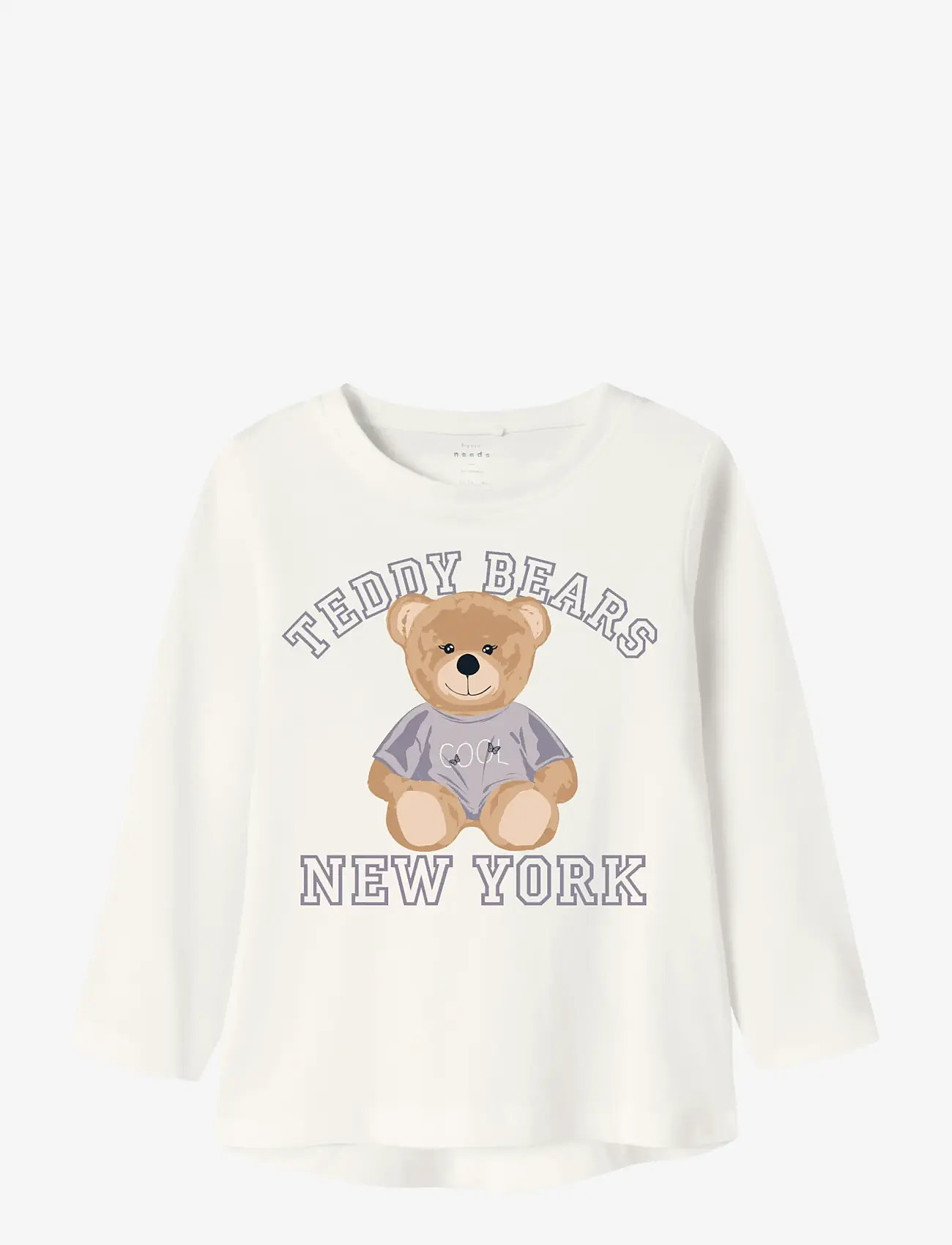 name it - NMFVIOLET LS LOOSE TOP - dlugi-rekaw - cloud dancer - 0