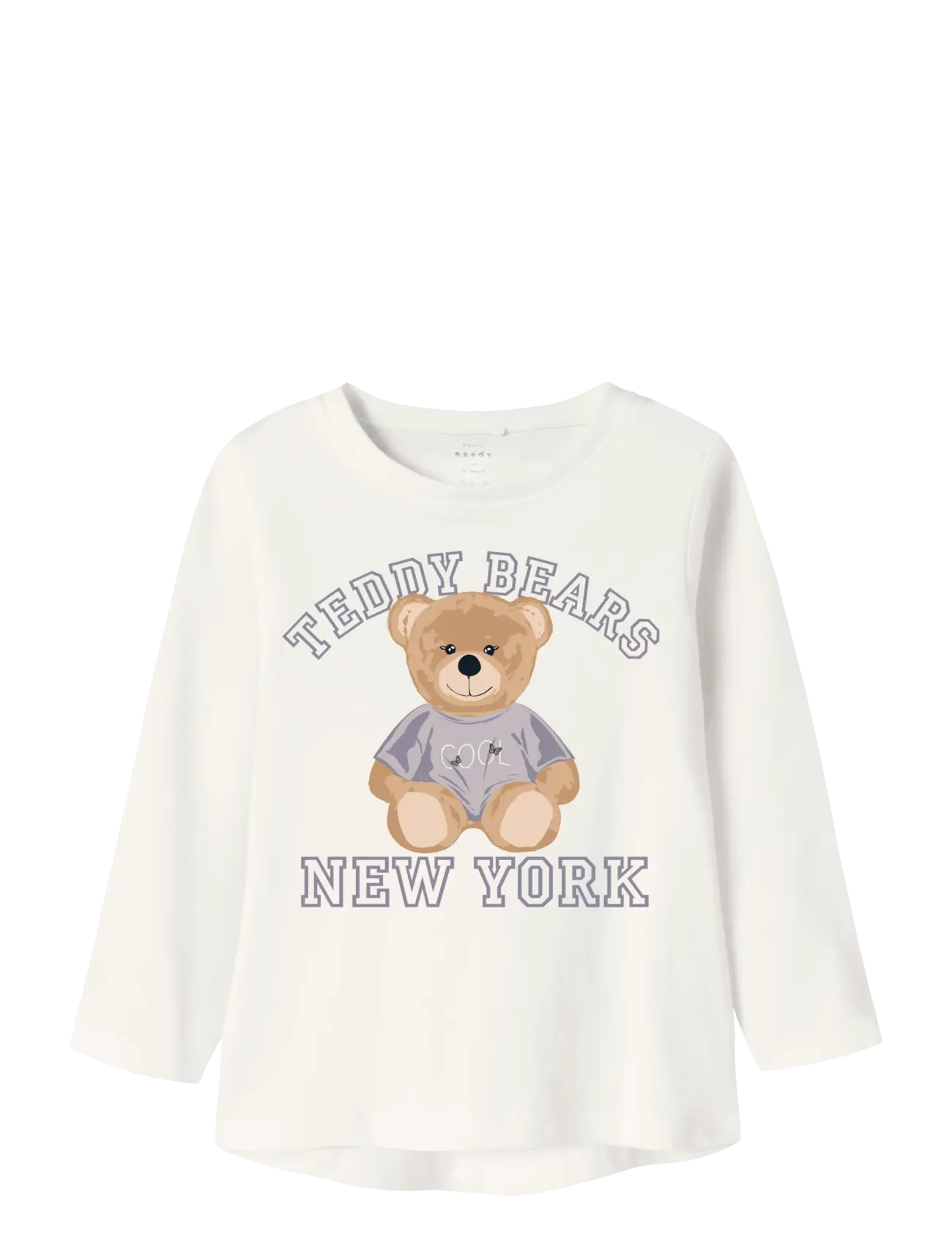 name it NMFVIOLET LS LOOSE TOP - Tøj - CLOUD DANCER / cream