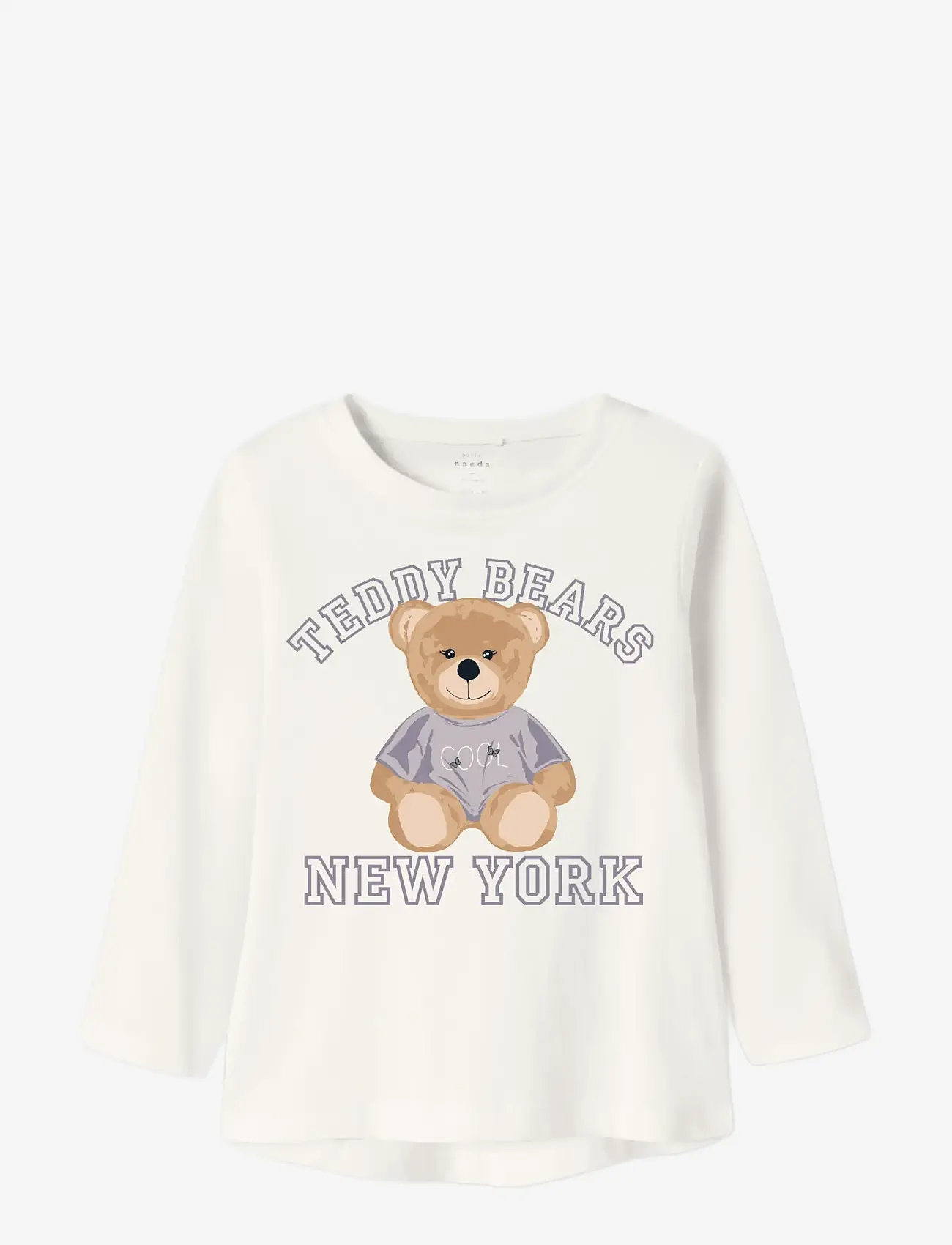 name it - NMFVIOLET LS LOOSE TOP - dlugi-rekaw - cloud dancer - 2