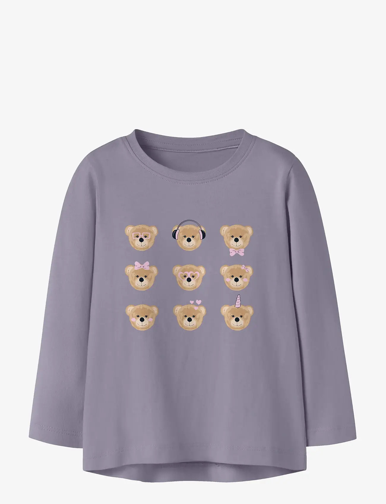 name it - NMFVIOLET LS LOOSE TOP - pikkade varrukatega t-särgid - lavender gray - 0