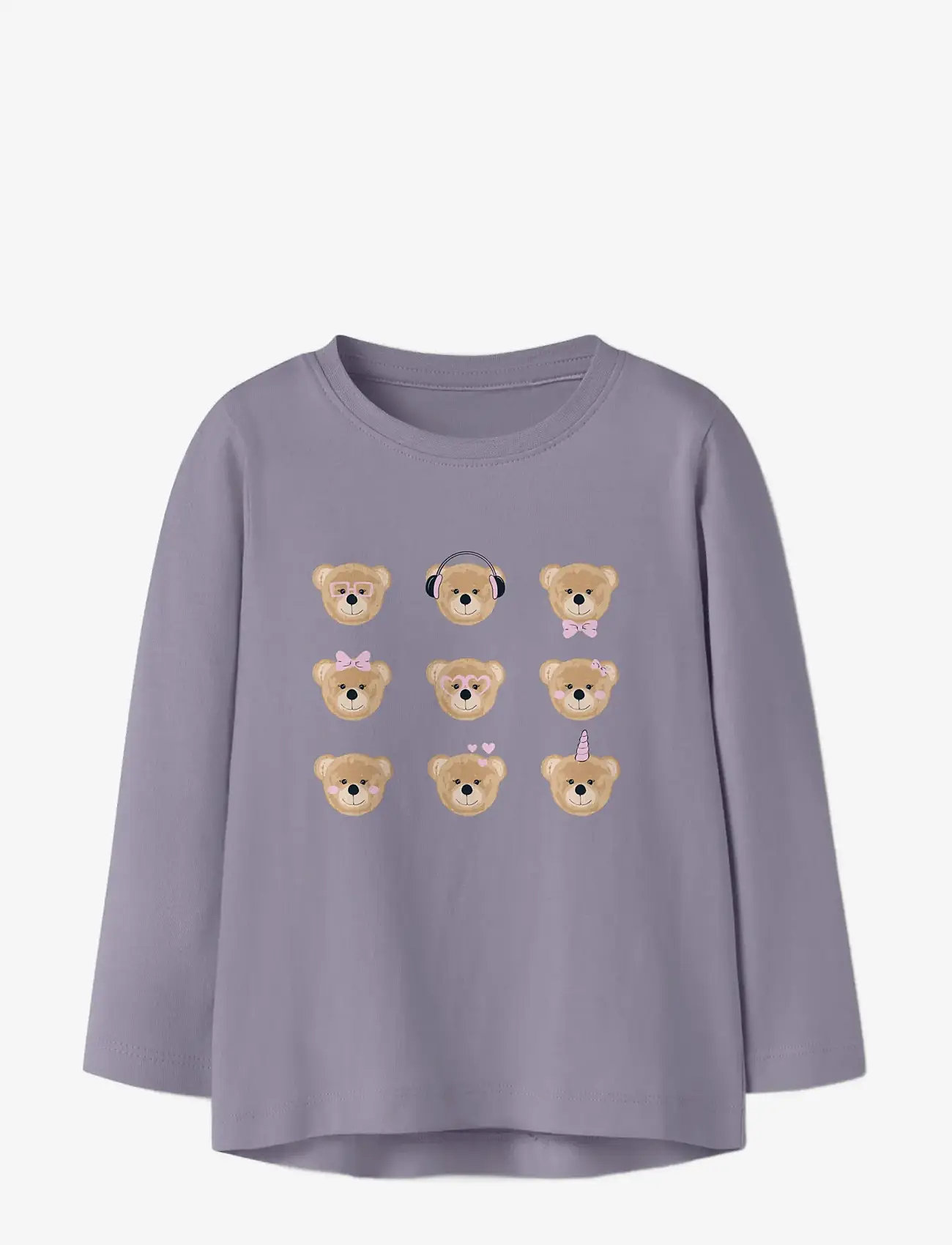 name it - NMFVIOLET LS LOOSE TOP - pikkade varrukatega t-särgid - lavender gray - 2