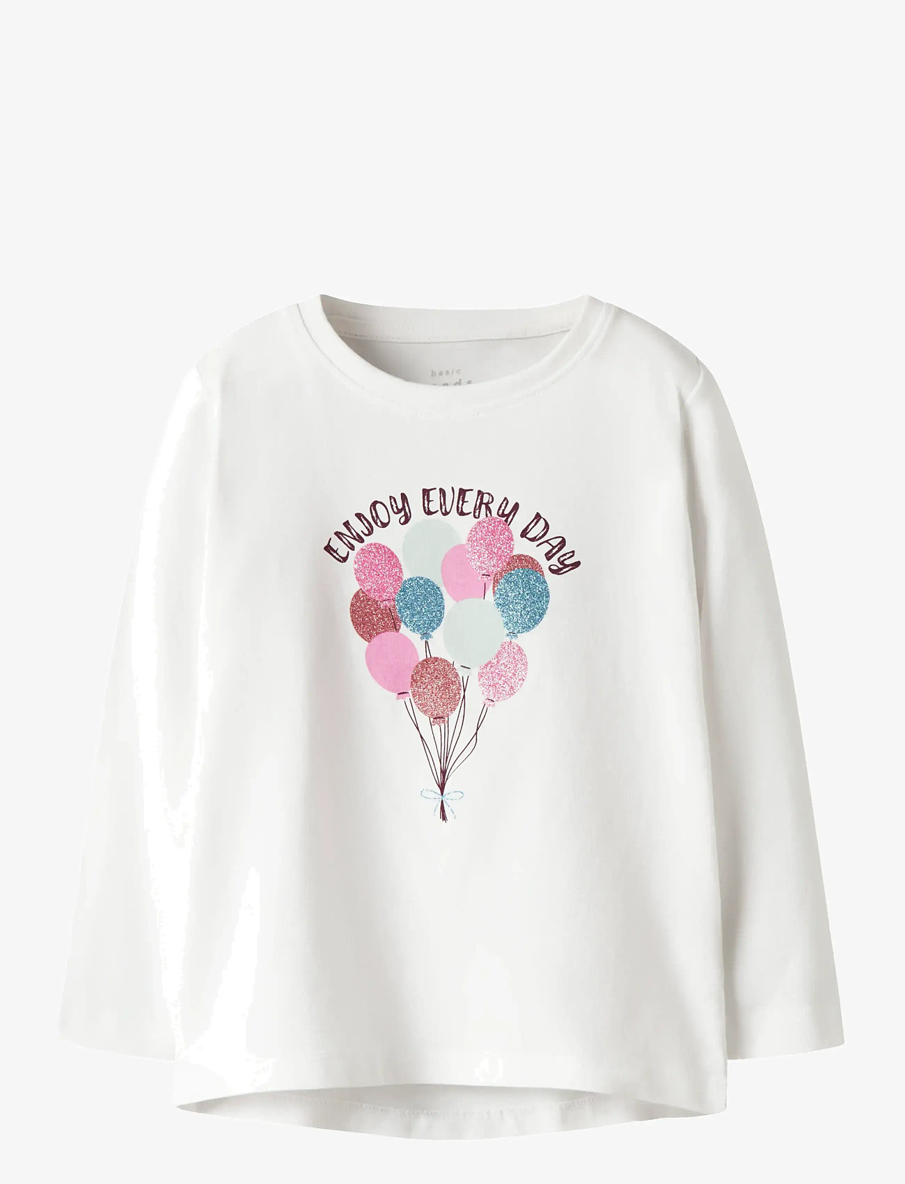 name it - NMFVIX LS TOP - langærmede t-shirts - bright white - 0