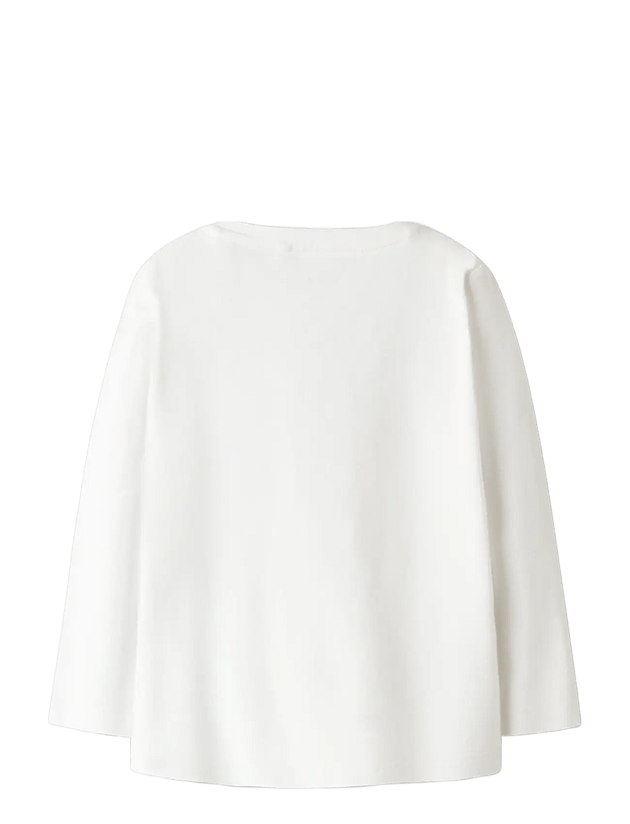 name it - NMFVIX LS TOP - langærmede t-shirts - bright white - 2