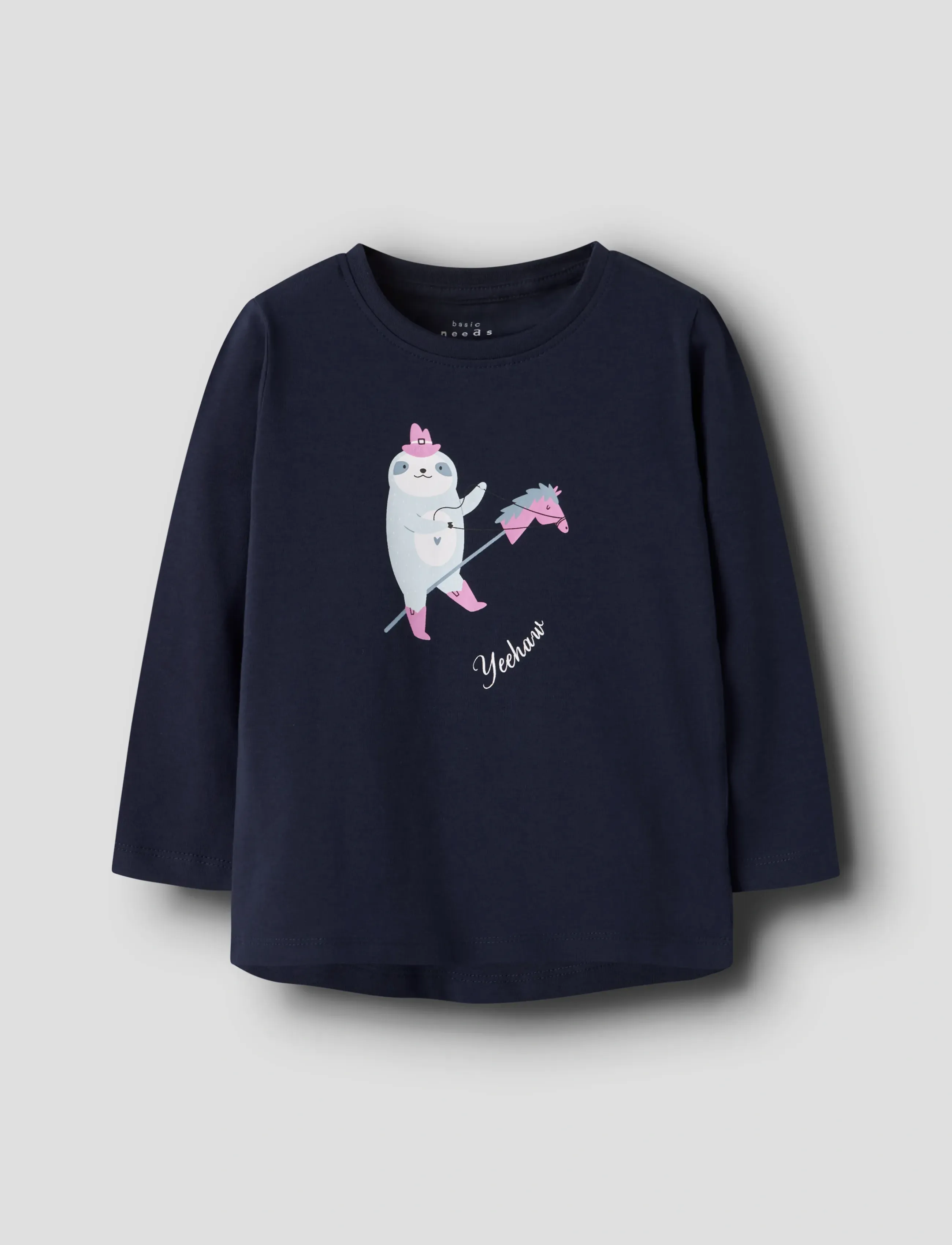 name it Nmfvix Ls Top, Børn, Langærmet Top, Navy, Str: 98