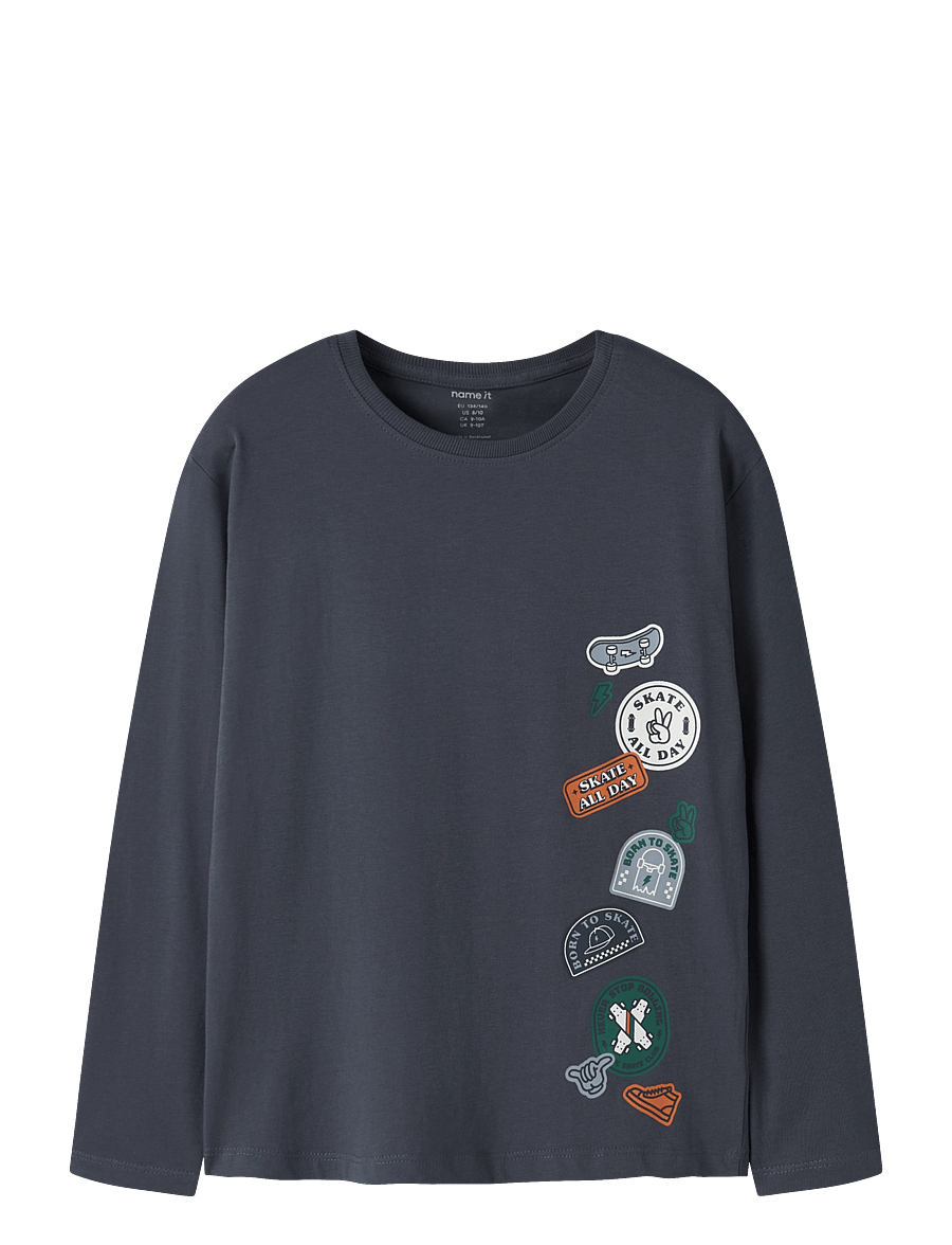 name it - NKMVAGNO LS LOOSE TOP - ombre blue - 0