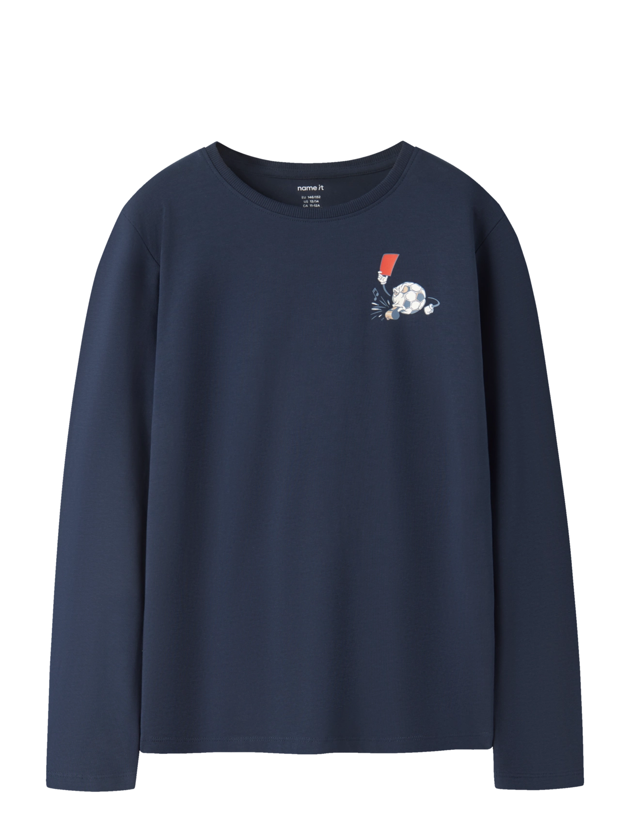name it Nkmvux Ls Top, 146-152, Navy, T-Shirts > Langærmede T-shirts, Børn