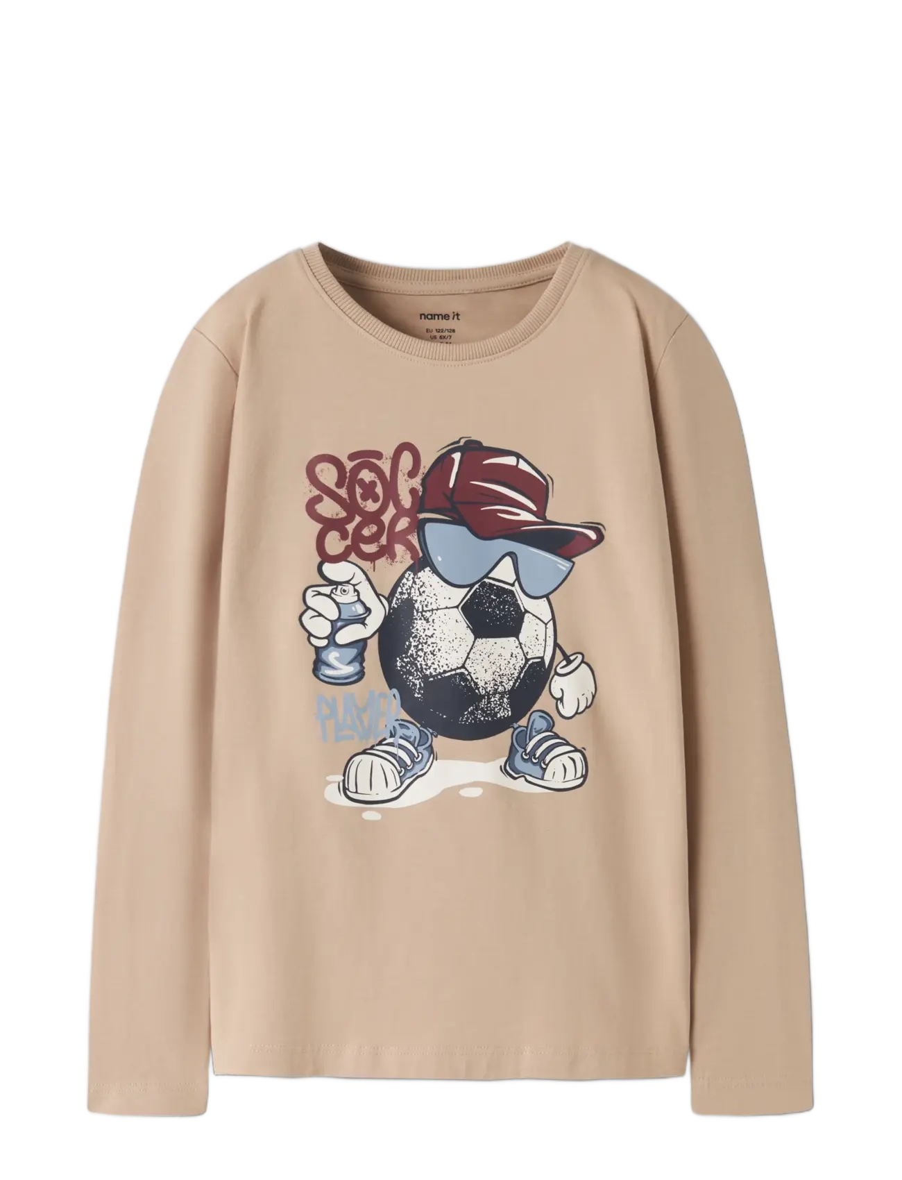 name it - NKMVUX LS TOP - pikkade varrukatega t-särgid - sesame - 2