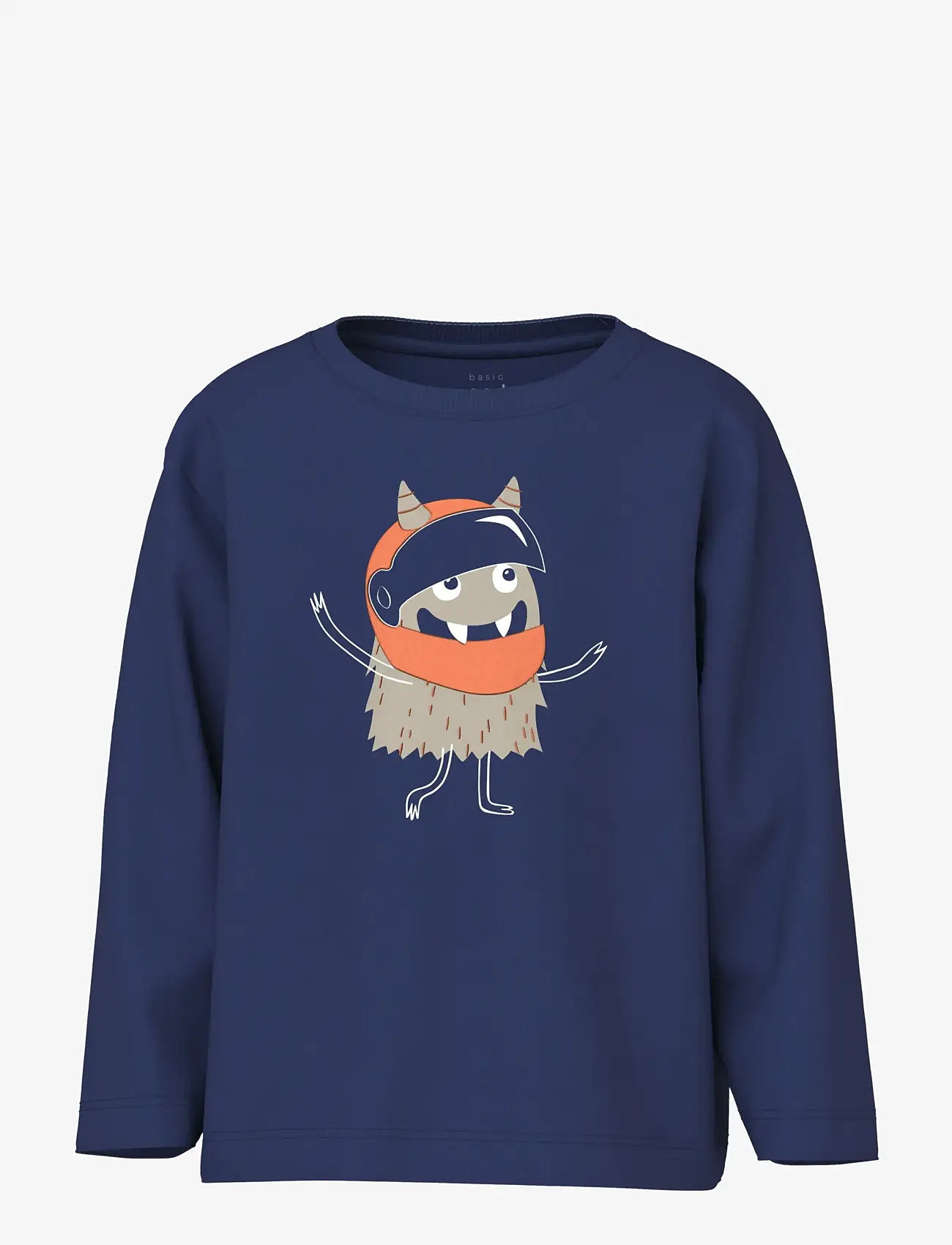 name it - NMMVAGNO LS LOOSE TOP - langermede t-skjorter - blueprint - 0