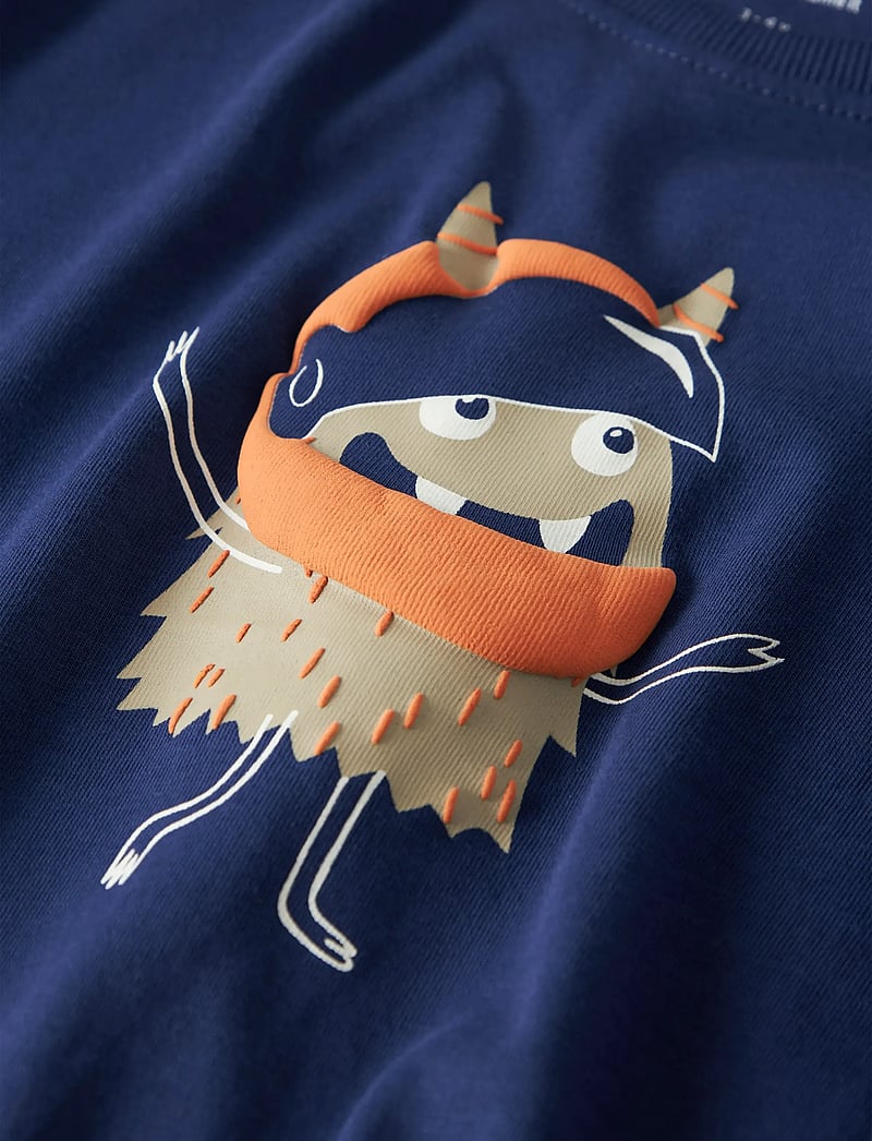 name it - NMMVAGNO LS LOOSE TOP - langermede t-skjorter - blueprint - 2