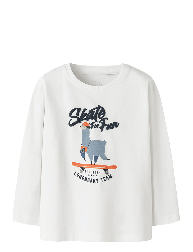 name it - NMMVUX LS TOP - langærmede t-shirts - bright white - 1