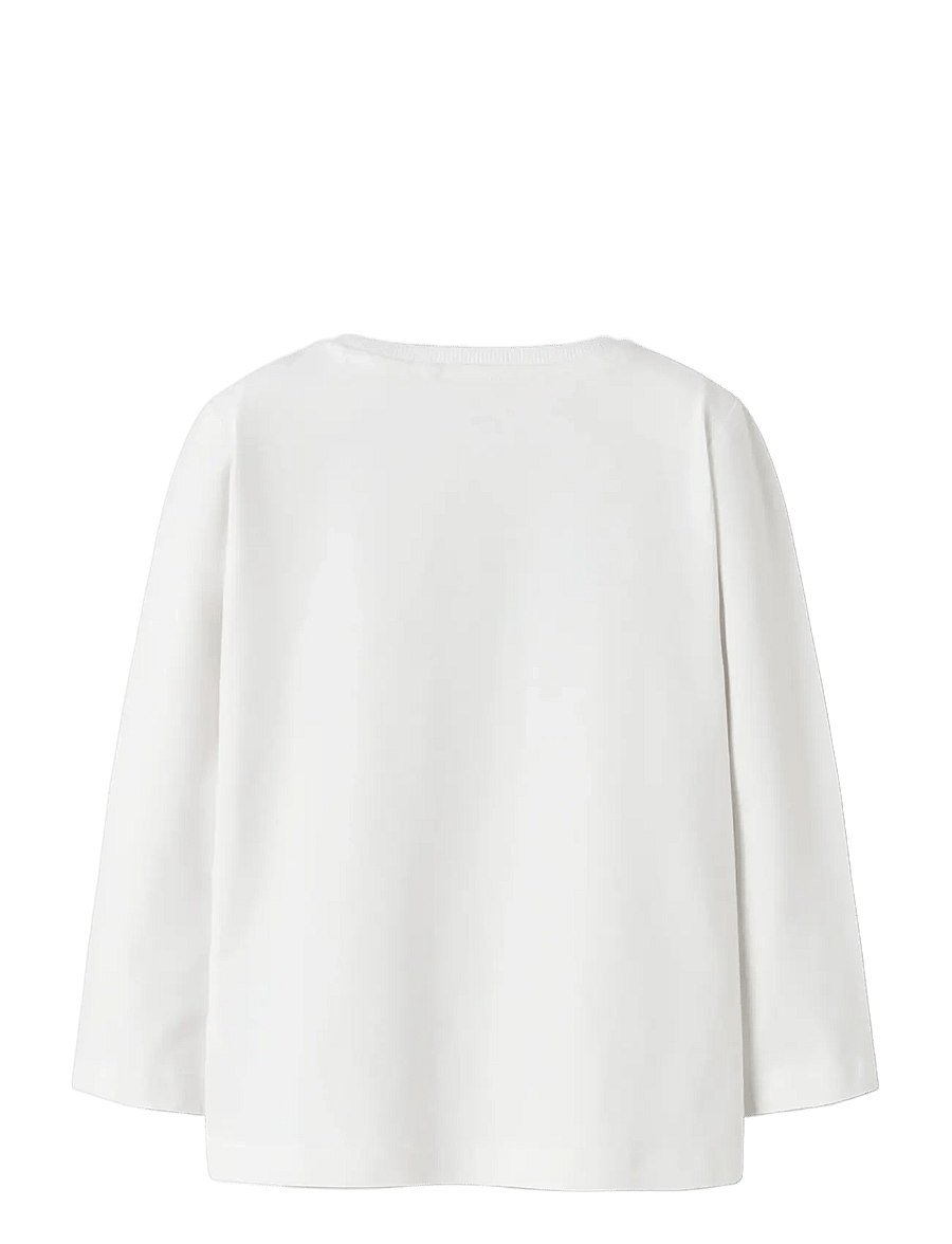 name it - NMMVUX LS TOP - langärmelig - bright white - 2