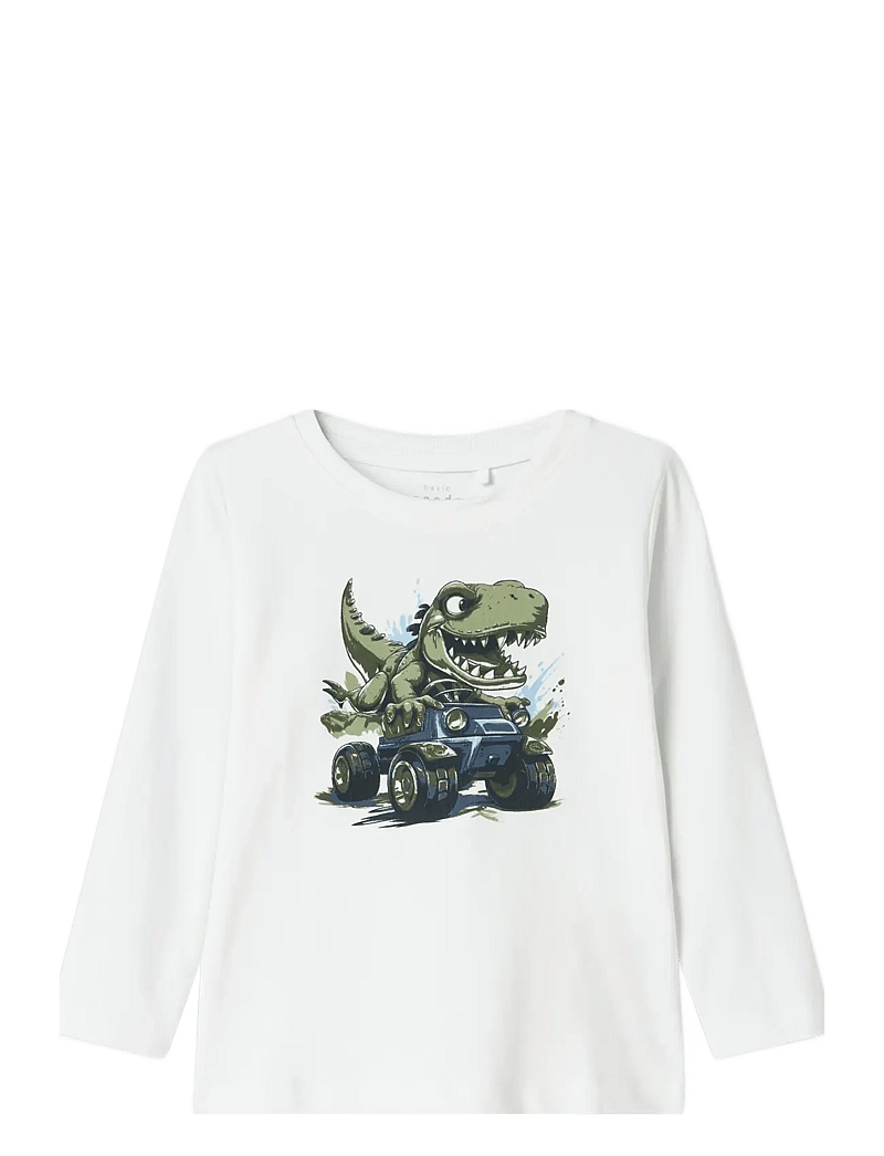 name it - NMMVUX LS TOP - pikkade varrukatega t-särgid - bright white - 0