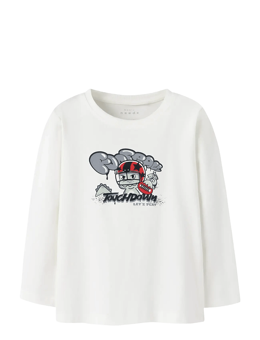 name it - NMMVUX LS TOP - pikkade varrukatega t-särgid - cloud dancer - 1
