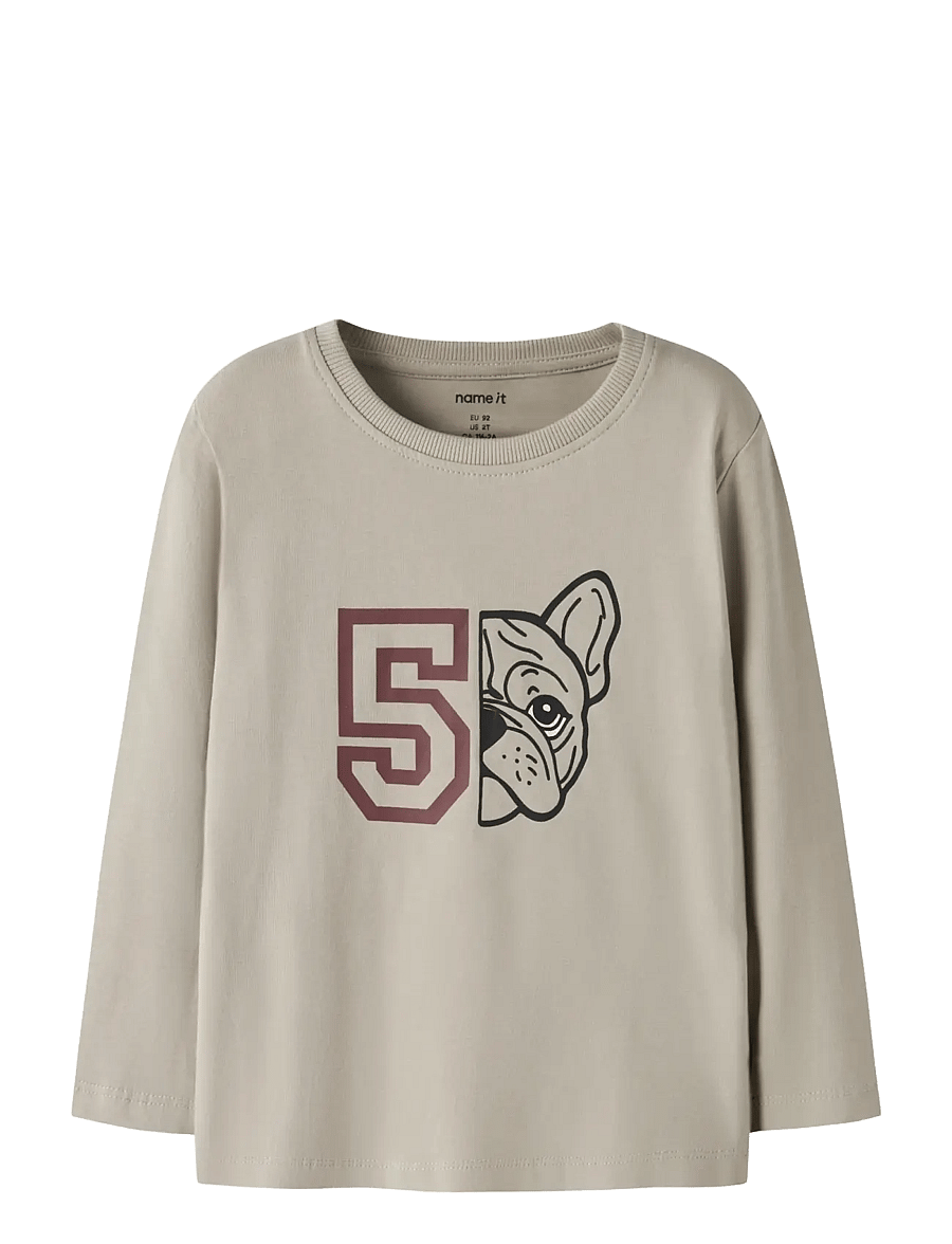 name it - NMMVUX LS TOP - långärmade t-shirts - island fossil - 0