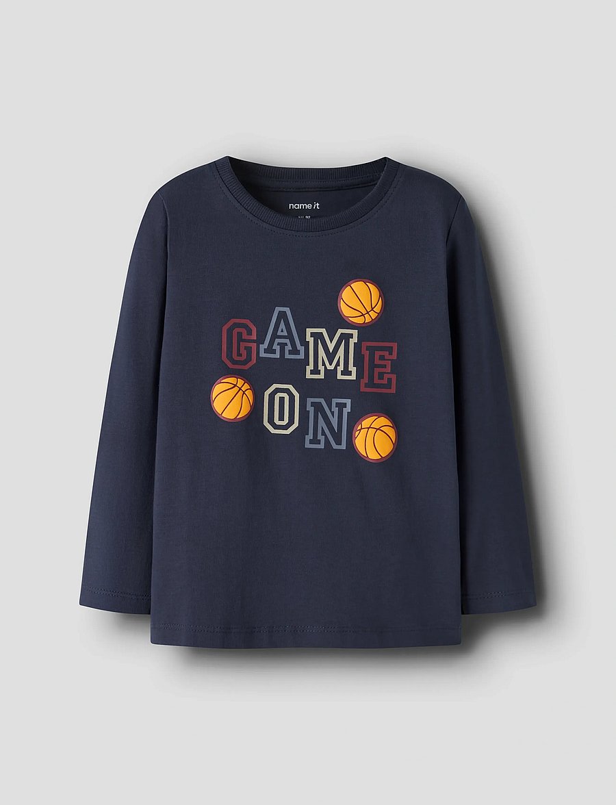 name it - NMMVUX LS TOP - t-shirts à manches longues - navy blazer - 0