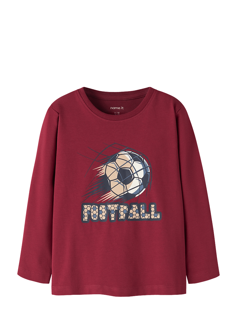 name it - NMMVUX LS TOP - langärmelig - rumba red - 0