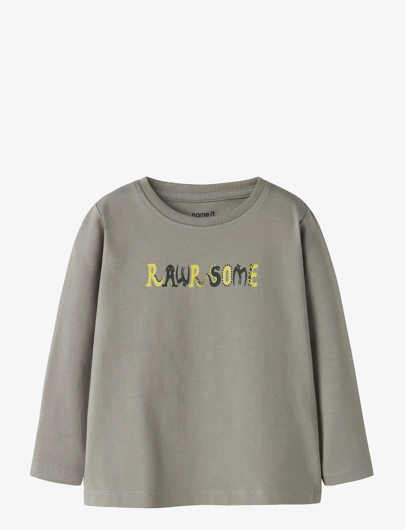 name it - NMMVUX LS TOP - pikkade varrukatega t-särgid - shadow - 0