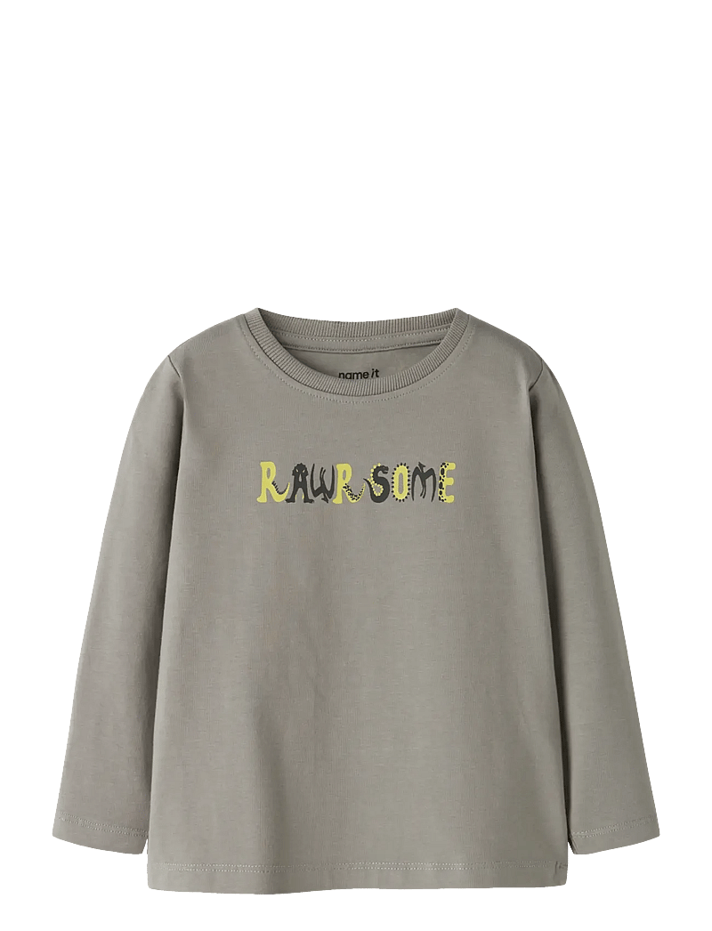 name it - NMMVUX LS TOP - pikkade varrukatega t-särgid - shadow - 0