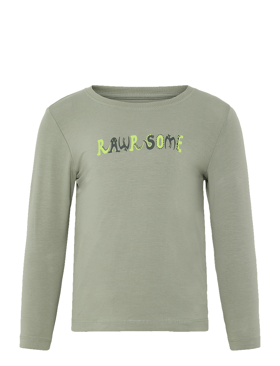 name it - NMMVUX LS TOP - langärmelig - shadow - 0