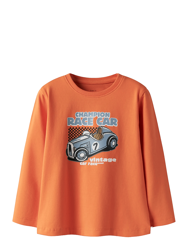 name it - NMMVUX LS TOP - langærmede t-shirts - vermillion orange - 0