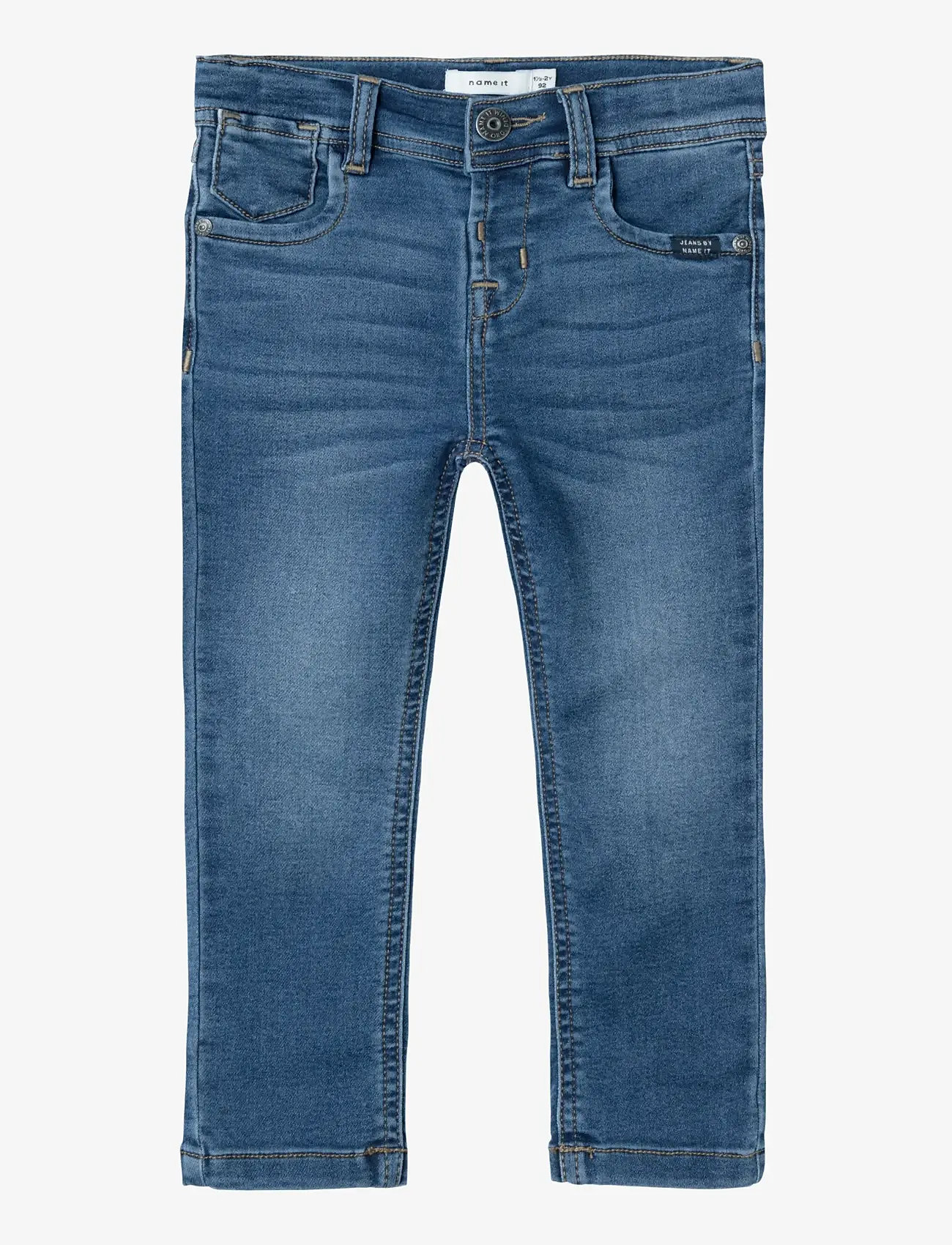 name it - NMMSILAS SLIM SWE JEANS 8001-TH NOOS - liibuvad teksad - dark blue denim - 0