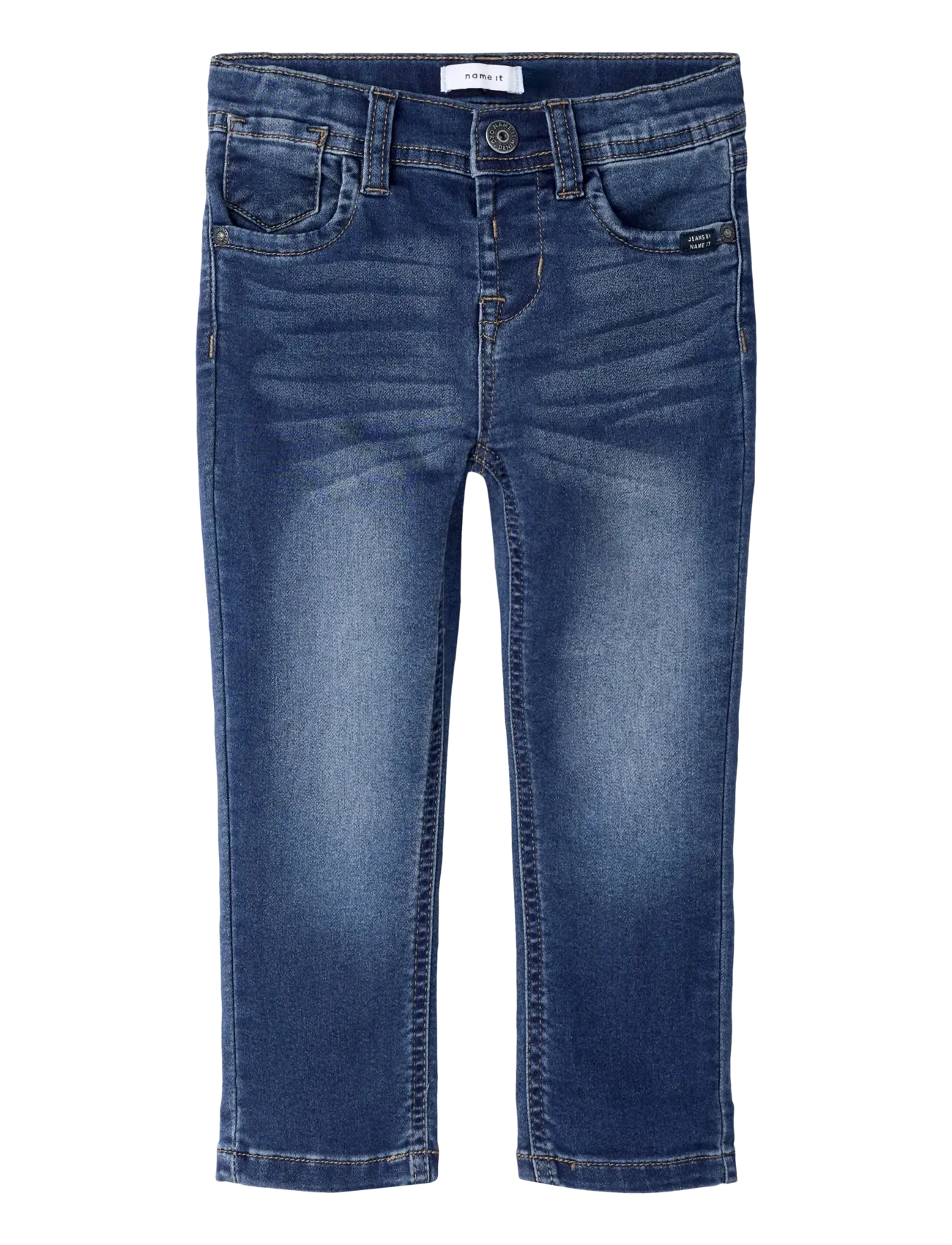 name it NMMSILAS SLIM SWE JEANS 8001-TH NOOS - Tagasi kooli - DARK BLUE DENIM / navy