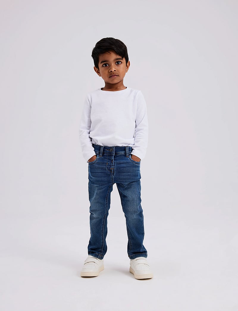 name it - NMMSILAS SLIM SWE JEANS 8001-TH NOOS - liibuvad teksad - dark blue denim - 2