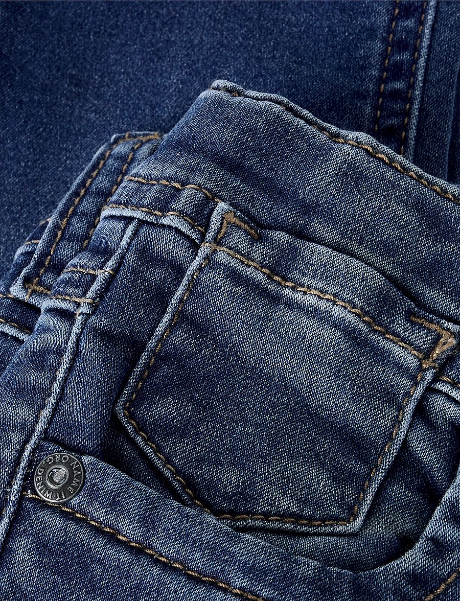 name it - NMMSILAS SLIM SWE JEANS 8001-TH NOOS - skinny jeans - dark blue denim - 4