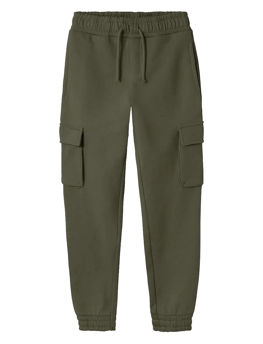 name it - NKMOLLIE CARGO PANT BRU NOOS - cargohosen - olive night - 0