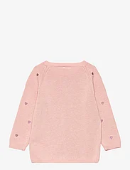 name it - NBFBEHEART LS KNIT CARD - cardigans - sepia rose - 1