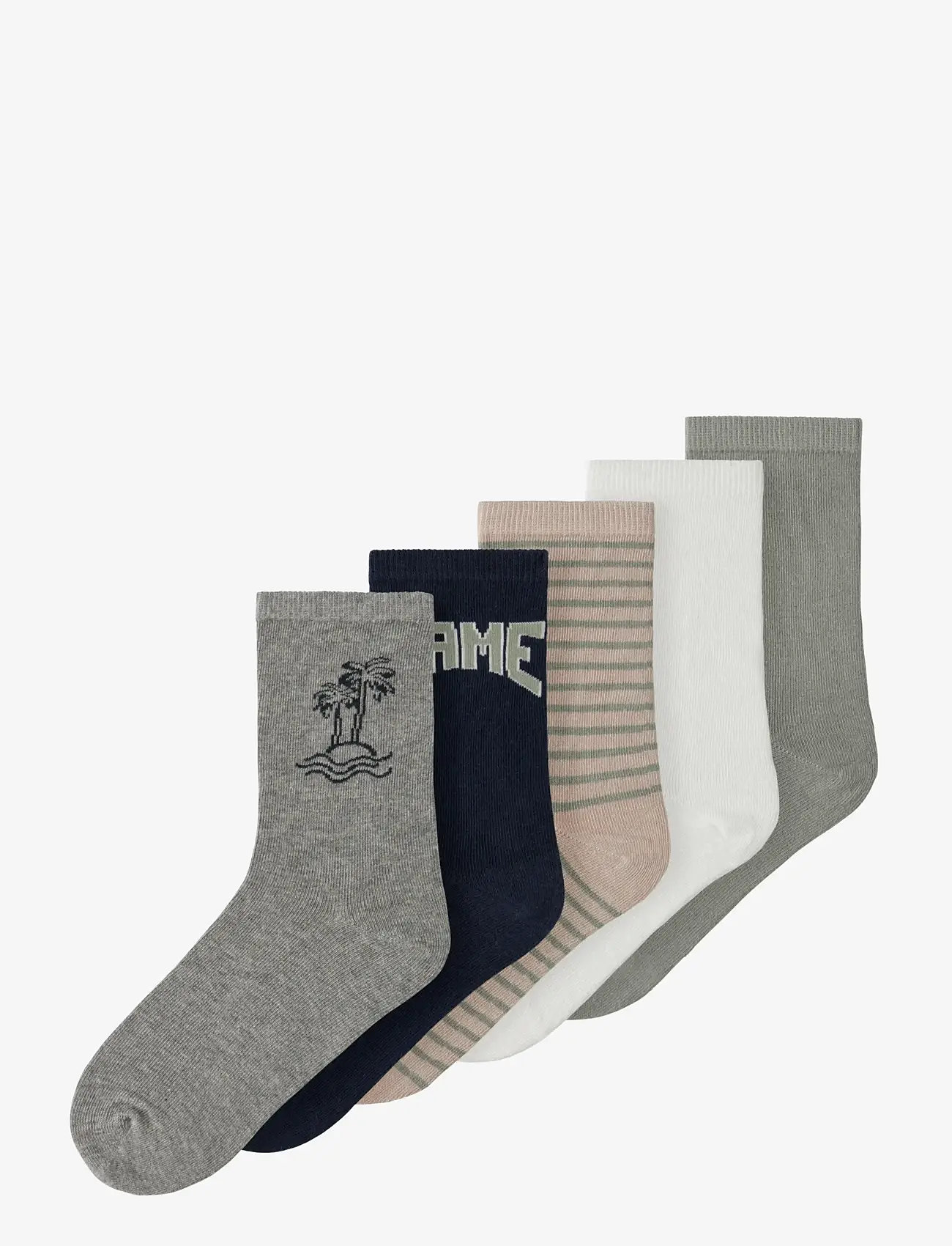 name it - NKMVAKS 5P SOCK - sügisesed riided - grey melange - 0