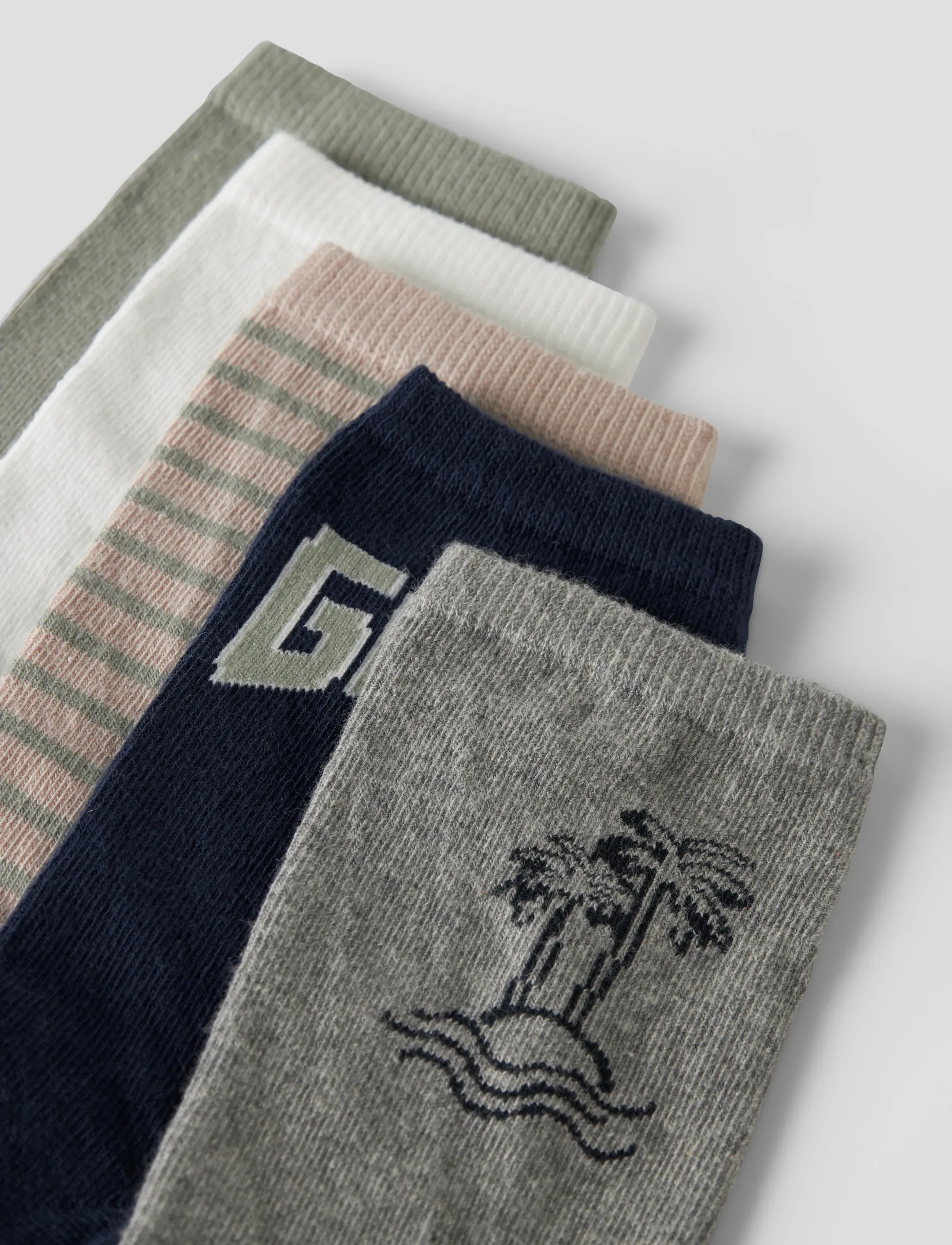 name it - NKMVAKS 5P SOCK - summer savings - grey melange - 4