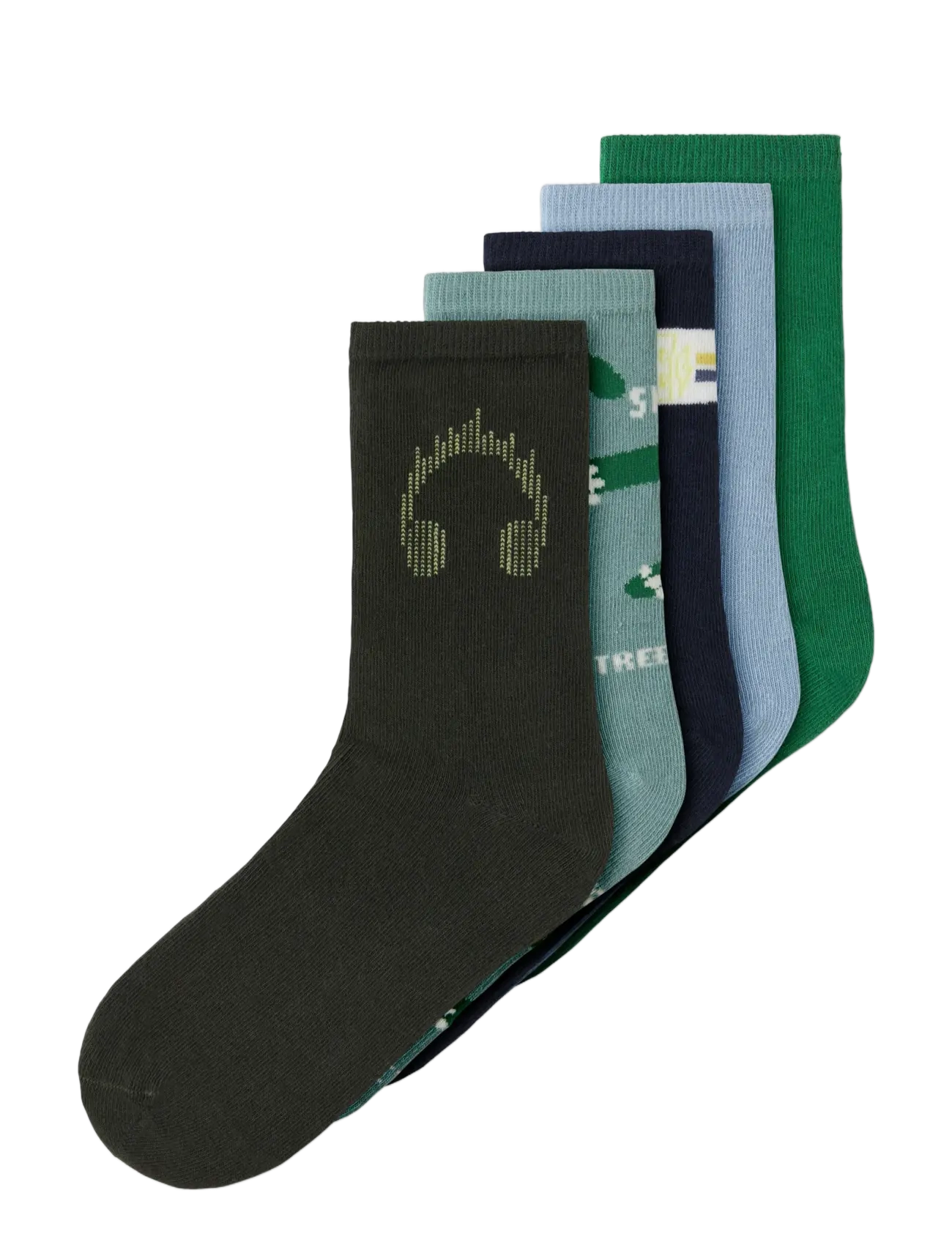 name it - NKMVAKS 5P SOCK - sokid - peat - 3
