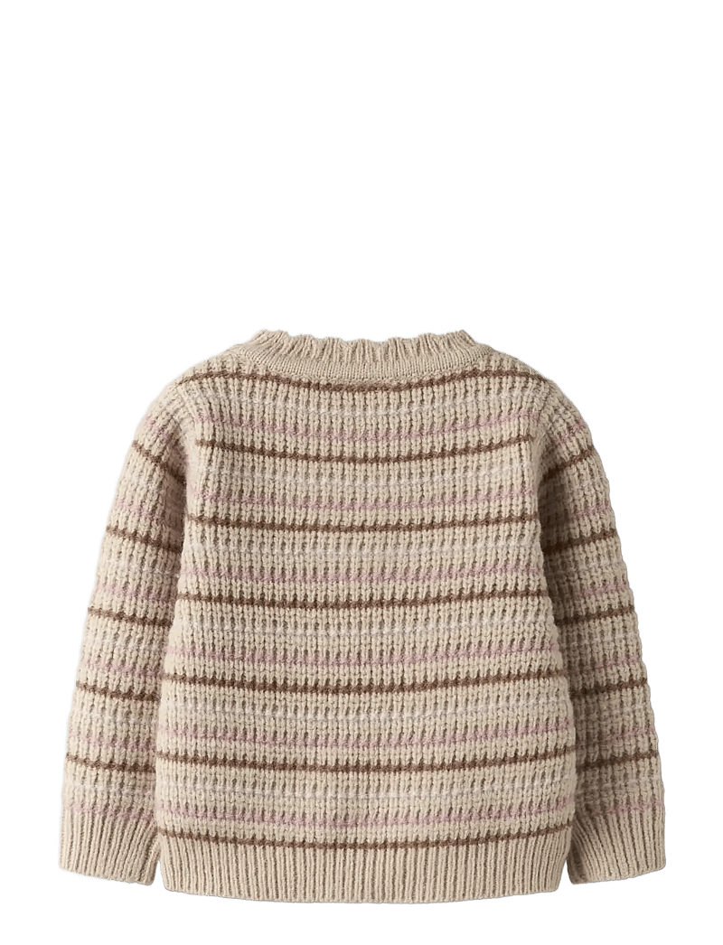 name it - NMFBARILLE LS KNIT - stickade tröjor - peyote - 2