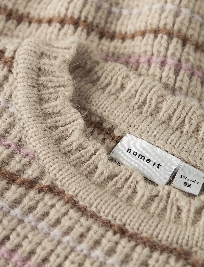 name it - NMFBARILLE LS KNIT - stickade tröjor - peyote - 3