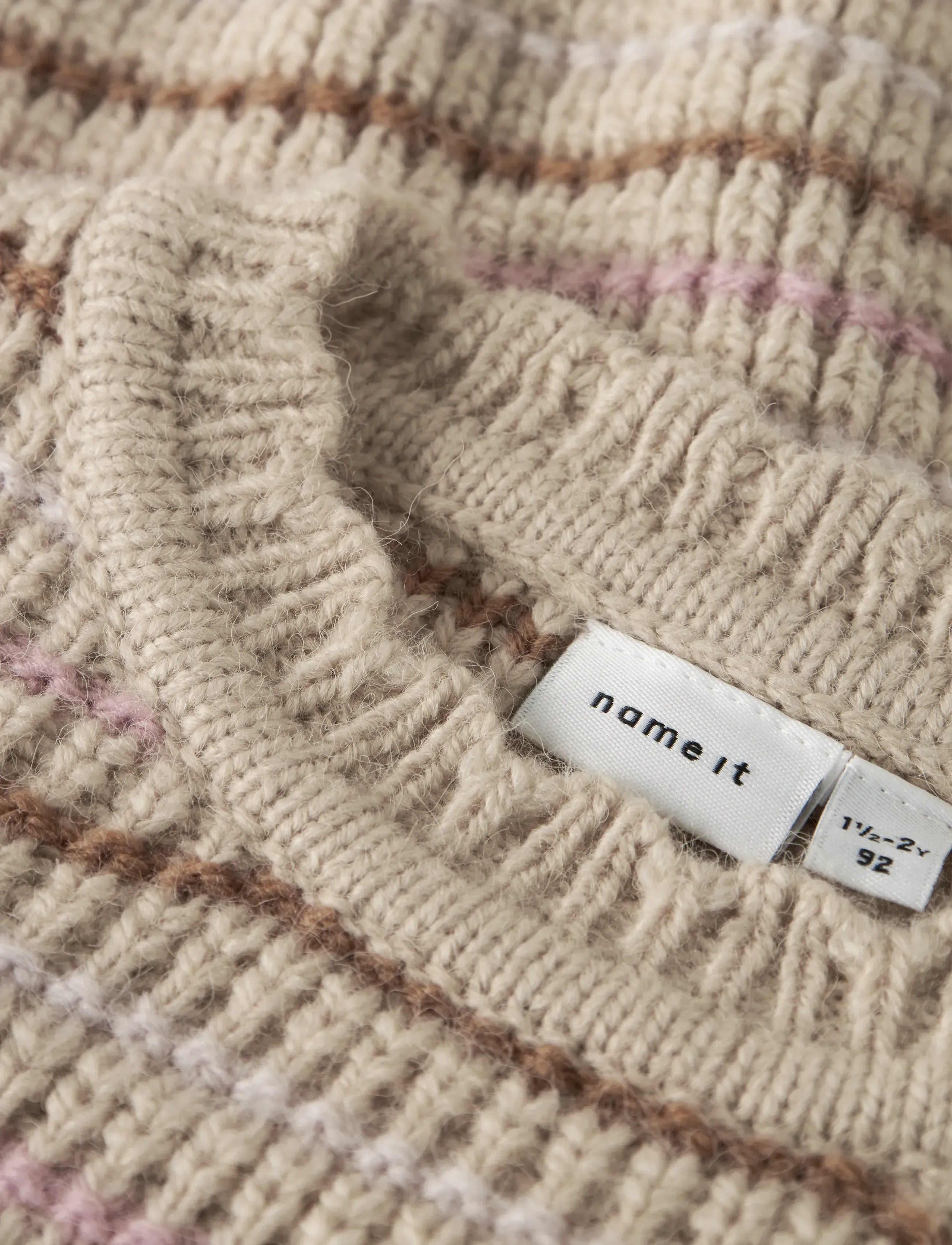 name it - NMFBARILLE LS KNIT - jumpers - peyote - 3