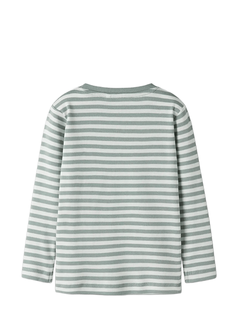 name it - NMMVILLY LS SLIM TOP NOOS - t-krekli ar garām piedurknēm - green milieu - 1