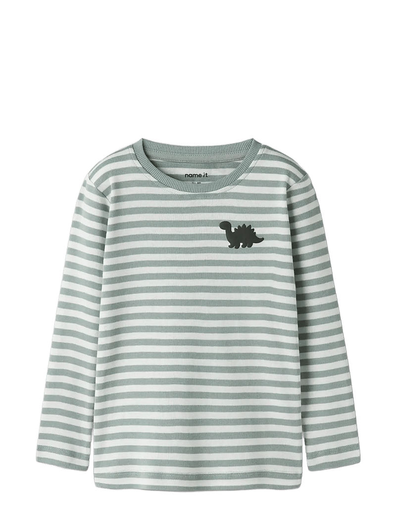 name it - NMMVILLY LS SLIM TOP NOOS - t-krekli ar garām piedurknēm - green milieu - 2