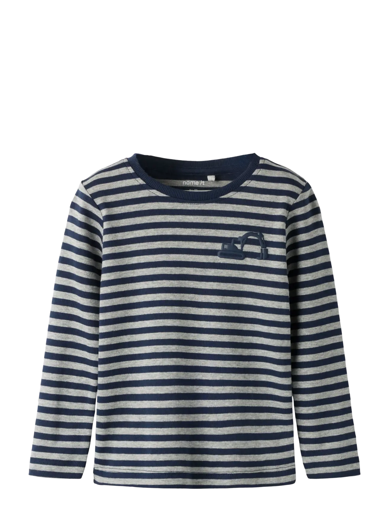 name it NMMVILLY LS SLIM TOP NOOS - Pakkumised - NAVY BLAZER / grey