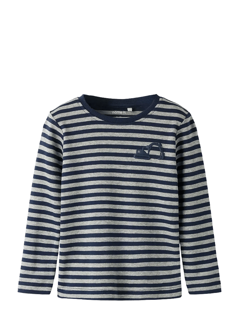 name it - NMMVILLY LS SLIM TOP NOOS - långärmade t-shirts - navy blazer - 1