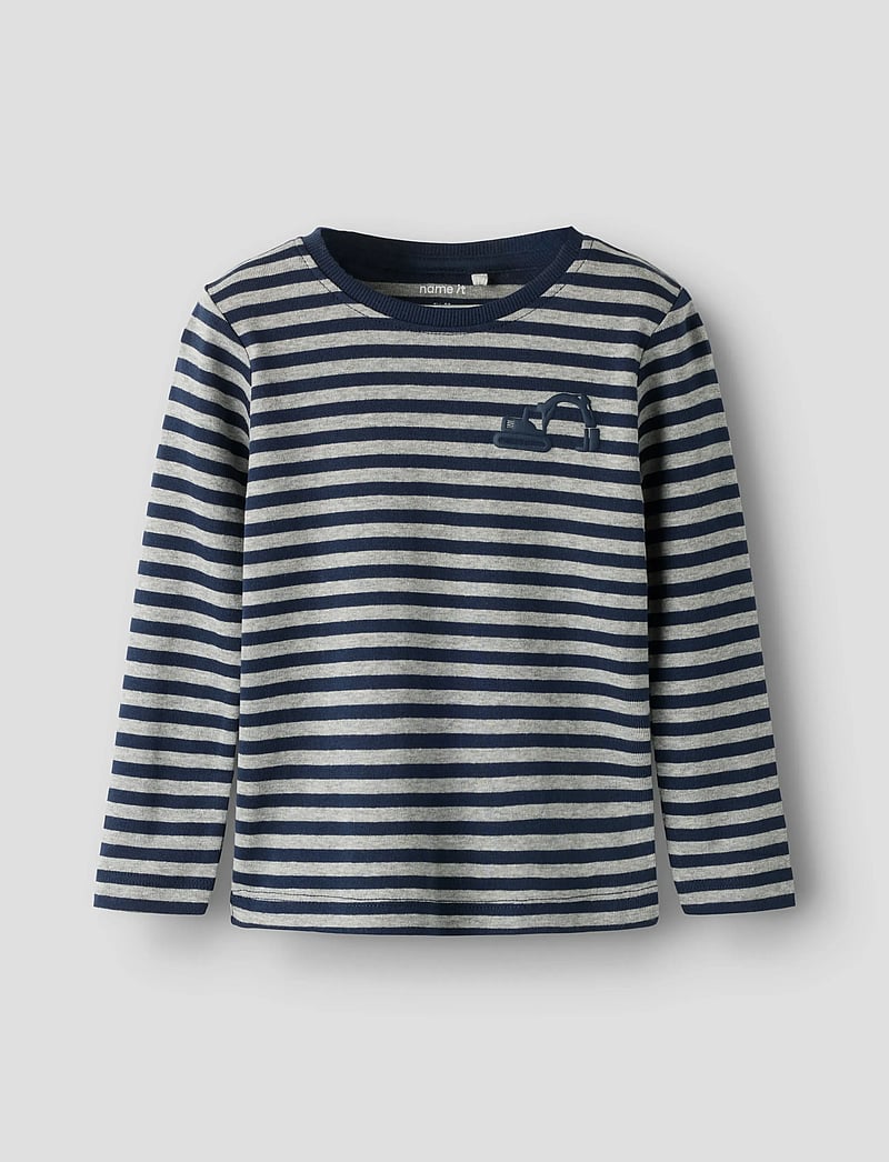 name it - NMMVILLY LS SLIM TOP NOOS - långärmade t-shirts - navy blazer - 0