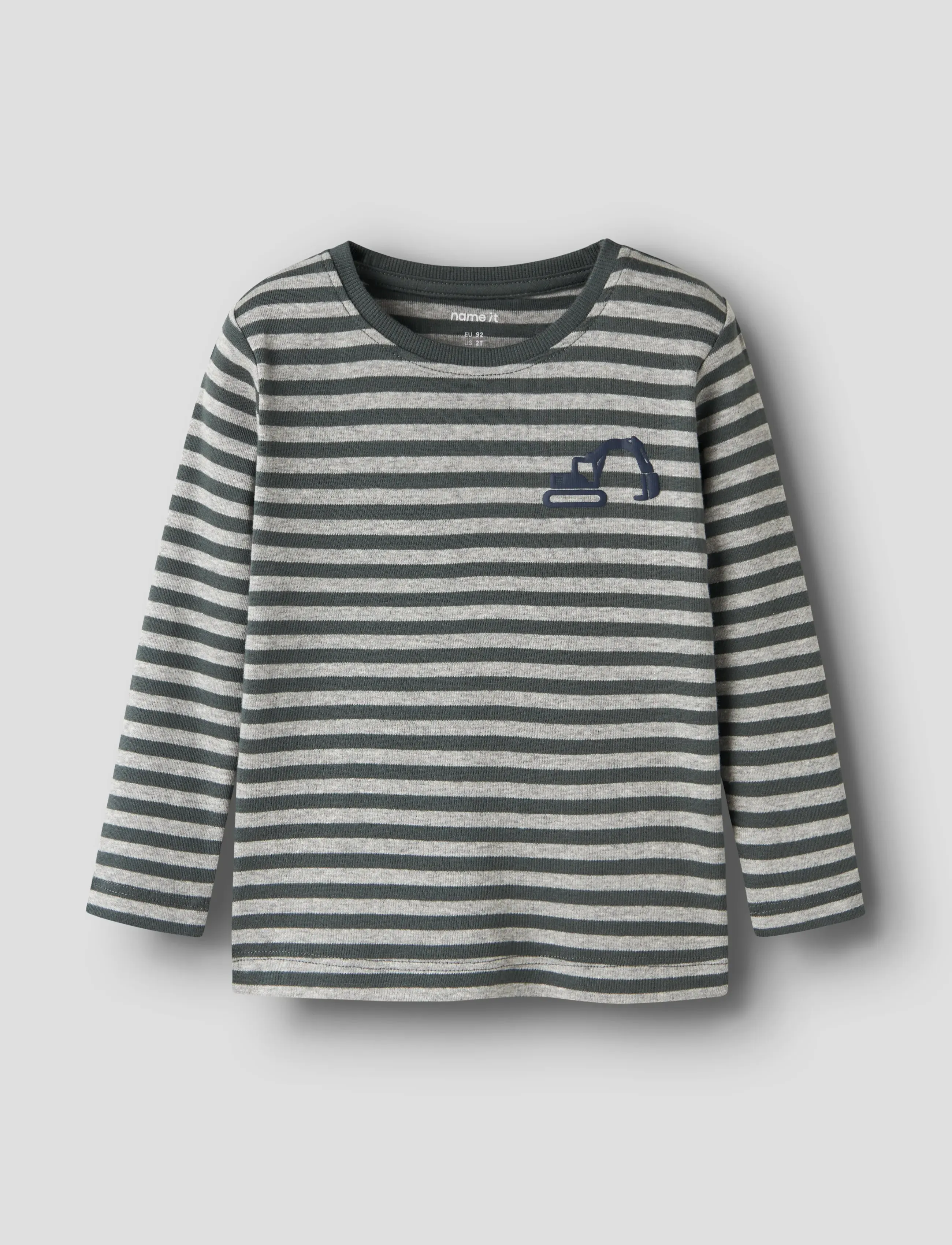 name it NMMVILLY LS SLIM TOP NOOS - Överdelar - URBAN CHIC / grey