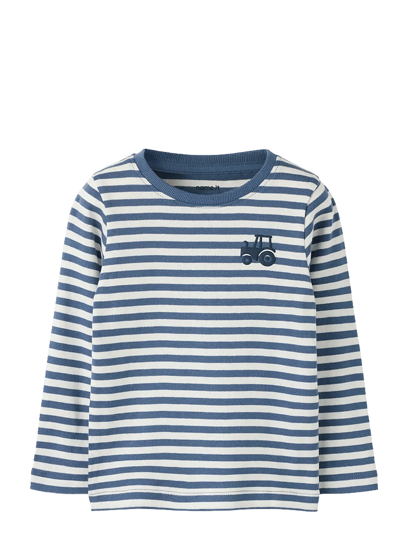 name it - NMMVILLY LS SLIM TOP NOOS - langærmede t-shirts - vintage indigo - 0