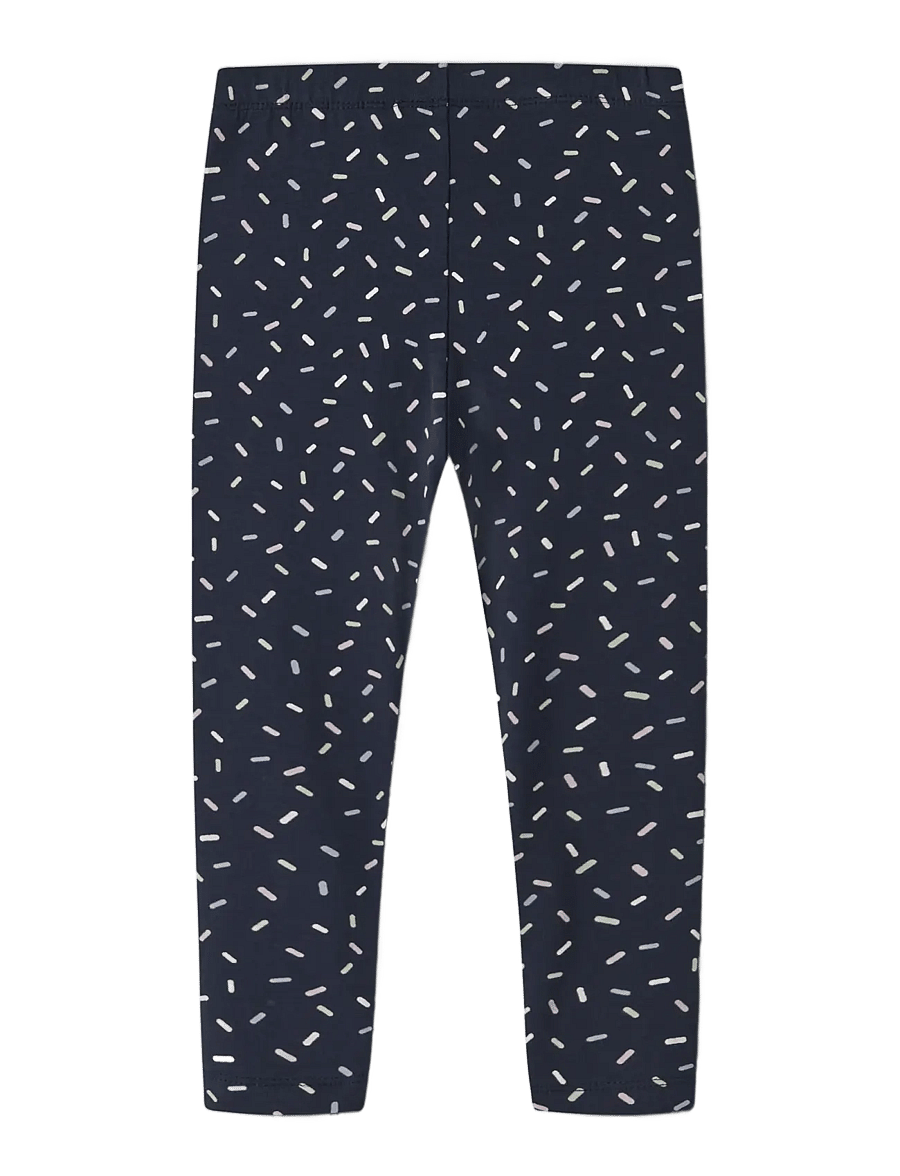 name it - NMFVIVIAN AOP LEGGING - leggings - navy blazer - 2