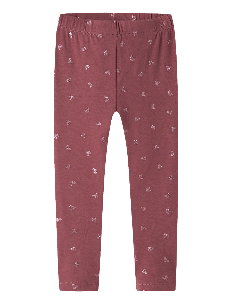 name it - NMFVIVIAN GLITTER LEGGING - retuusid - wild ginger - 0