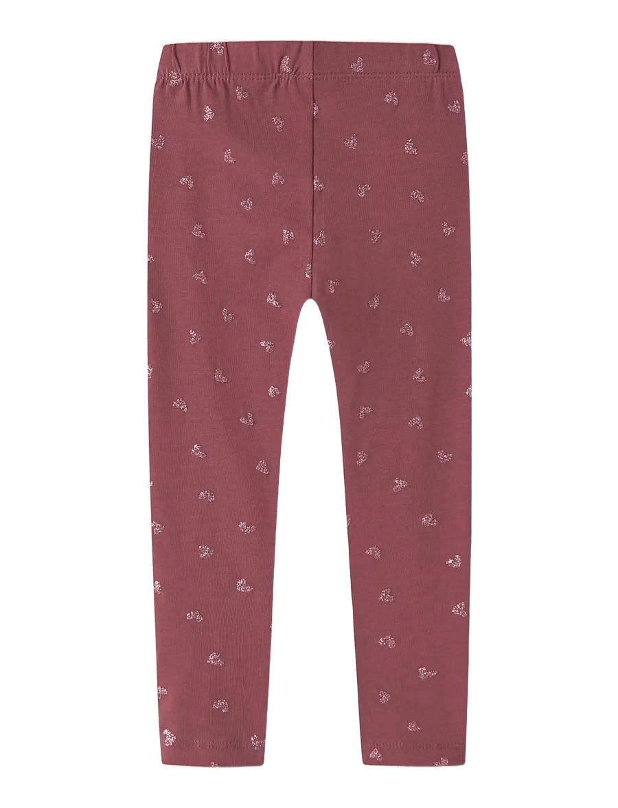 name it - NMFVIVIAN GLITTER LEGGING - retuusid - wild ginger - 1